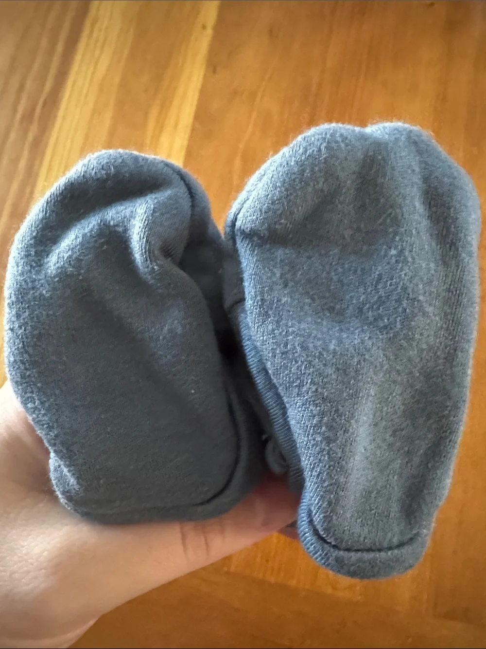 Kids Soft Slip-On Booties in Blue